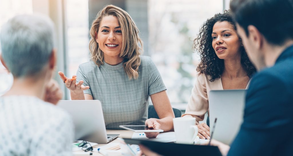 Female Manager Discussing Business